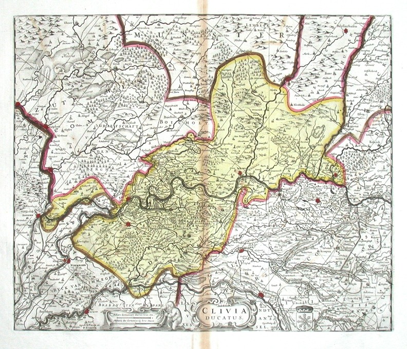Clivia Ducatus - Alte Landkarte