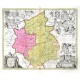 Comitatis Cantabrigiensis, vernacule Cambridgeshire - Stará mapa