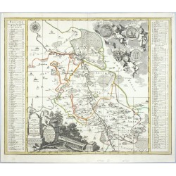 Accurate  Delineation des Stiffts Ambts Wurtzen, nebst dem Aembtern Eilenburg und Düben