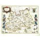 Surria vernacule Surrey - Antique map