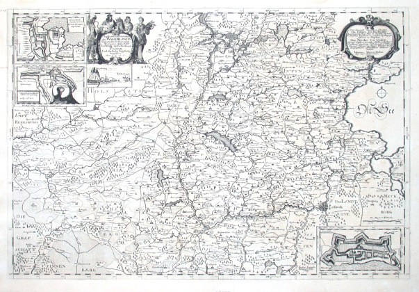 Landcarte Vom Süderntheil des Wagerlandes - Stará mapa