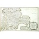 Anciens Royaumes de Mercie, et East-Angles - Antique map