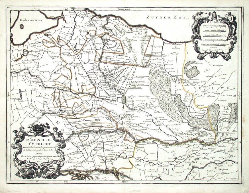 La Seigneurie d'Vtrecht - Antique map