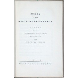 Juden in der deutschen Literatur. Essays über zeitgenössische Schriftsteller.