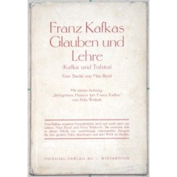 Franz Kafkas Glauben und Lehre (Kafka und Tolstoi).