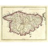 Corsica Insula, copperlate map, Blaeu, 1635