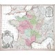 Gallia - Antique map