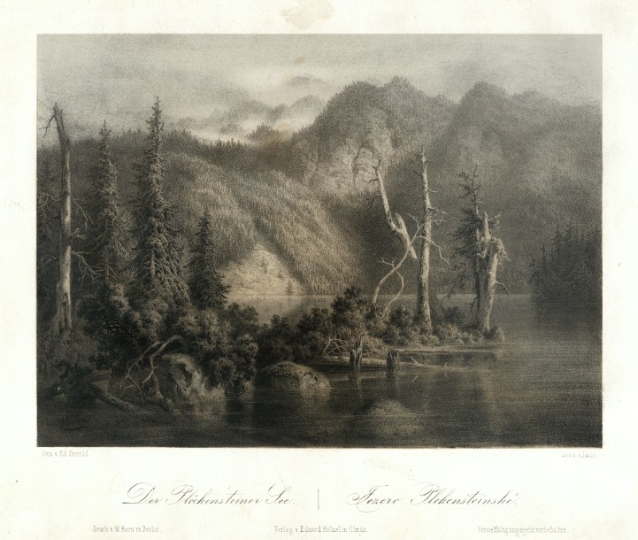 Der Plöckensteiner See. Jezero Plekenšteinské