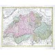 La Svisse - Helvetia - Antique map