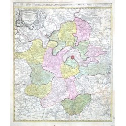 Particulir Carte des Landes  und Gegend umb Paris - Agri Parisiensis