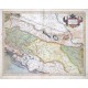 Sclavonia, Croatia, Bosnia cvm Dalmatiae parte - Antique map