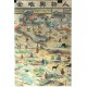 Pictorial wall map of China