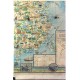 Pictorial wall map of China