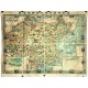 Pictorial wall map of China