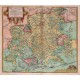 Wirtenberg. Ducatus Accurata descriptio - tn qua - Antique map