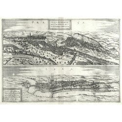 Praga. Bohemiae Metropolis  - Egra Urbs a Fluvio Ptolemaeo Monosgada vocatur