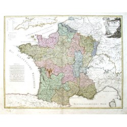 Karte von Frankreich Nach Casini und Julien