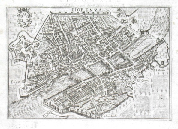 Fiorenza - Antique map
