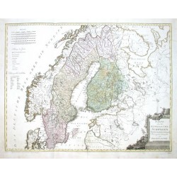 Karte von dem Koenigreiche Schweden. Nach den neuesten Beobachtungen