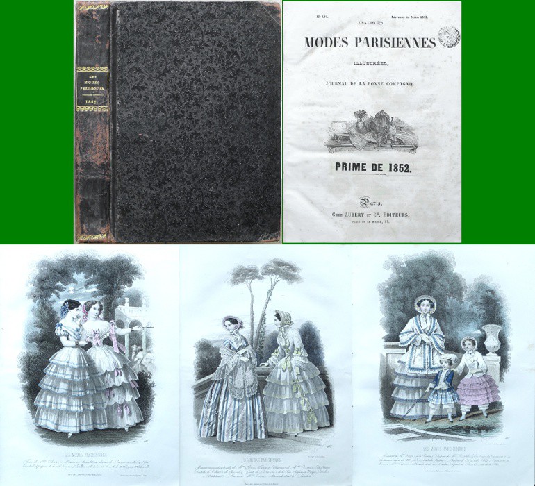 Les Modes Parisiennes illustrees, Journal de la bonne Compagnie - Old prints, rare books and bibliophile books for sale