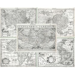 Typus Orbis Terrarum, Africae descriptio, Americae descrip., Asia, Europa