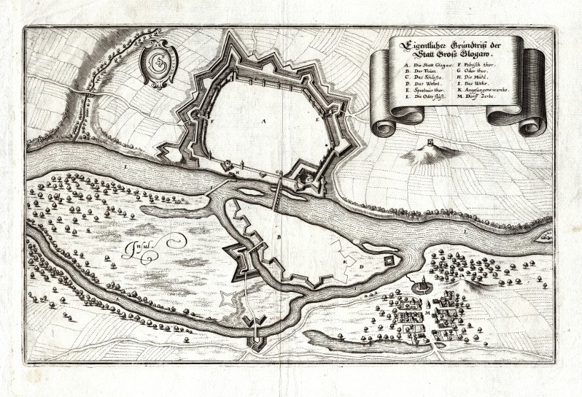 Eigentlicher Grundtriß der Statt Gross Glogaw