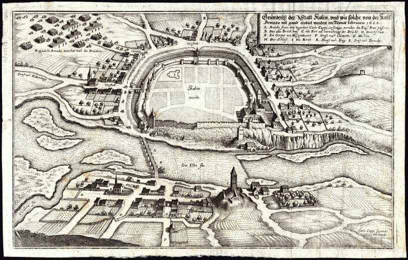 Grundtriß der Statt Kolin
