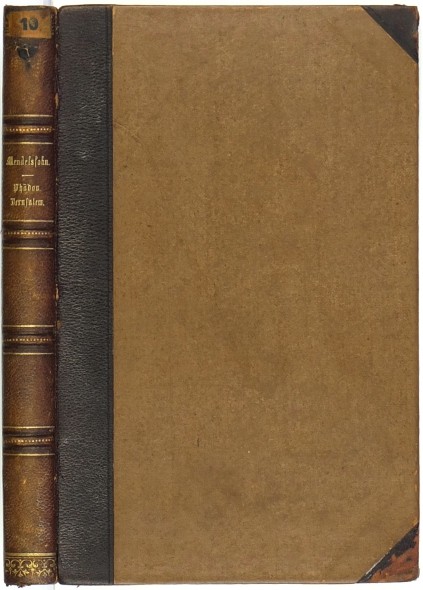 Mendelssohn - Phädon, oder Über die Unsterblichkeit der Seele - Jerusalem, oder Über religiöse Macht und Judentum - 1869 - Staré tisky, vzácné knihy a bibliofilie na prodej