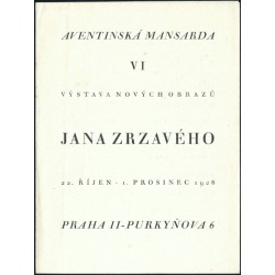 Aventinská mansarda - Jan Zrzavý, katalog výstavy 1928