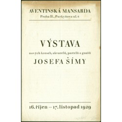 Aventinská mansarda - Josef Šíma, katalog výstavy 1929