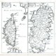 Corsicae Antiquae Tabula - Sardiniae Antiquae Tabula - Alte Landkarte