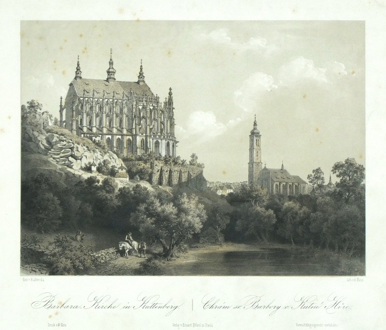 Barbara Kirche in Kuttenberg. Chrám sv. Barbory v Kutné Hoře