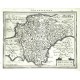 Devoniae Descriptio - Antique map