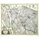 Novissima Delflandiae, Schielandiae ... tabula - Antique map
