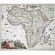 Totius Africae accuratissima tabula, denuo correcté revisa - Stará mapa