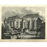 Praha - Klášter sv. Anežky v Praze, ocelorytina, Kandler, Rybička, 1865