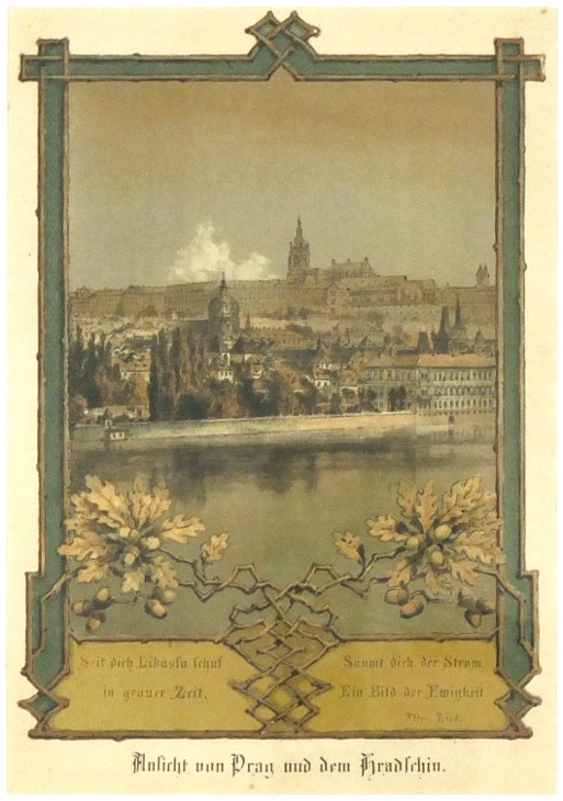 Ansicht von Prag und dem Hradschin