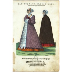Habitus Patriciae Norimbergensis, una cum pedissequam nuptialis