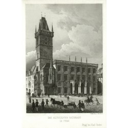 Das altstädter Rathhaus in Prag