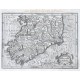 Hiberniae v. Tabula - Antique map