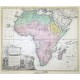 AFRICA Secundum legitimas projectionis Stereographicae regulas - Alte Landkarte