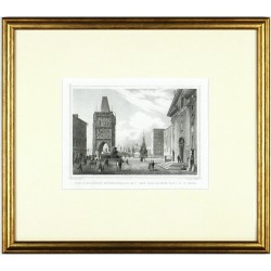 Der altstaedter Brueckenplatz mit dem Monumente Carl IV in Prag