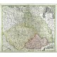 Mappa Geographica Regnum Bohemiae cum Adiuntis Ducatu Silesiae, et Marchionatib. Moraviae et Lusatiae repraesentans