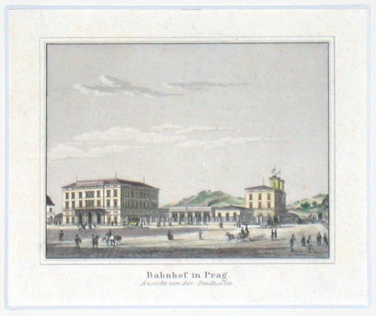 Bahnhof in Prag - Staré mapy na prodej