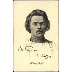 Maxim Gorky - Postcard with signature