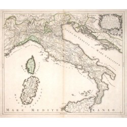 L'Italia con le sue Poste e Strade Principali