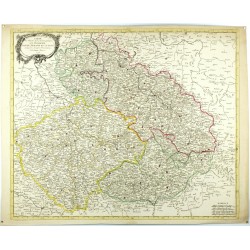Carte ... en Boheme, Silésie, Moravié et Lusace