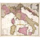 Italia iam Tota, Principes in suas Partes accuratius distincta - Antique map
