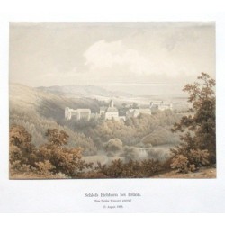 Schloss Eichhorn bei Brünn. (Dem Fürsten Ypsilanti gehörig.) 17. August 1866