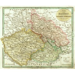Karte von Boehmen, Maehren u. Schlesien
